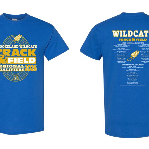 Regional Qualifiers Track and Field TShirt Thumbnail