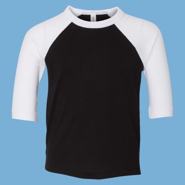 Toddler Three-Quarter Sleeve Baseball Tee Thumbnail