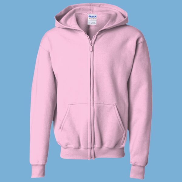 Heavy Blend Youth Full-Zip Hooded Sweatshirt Thumbnail