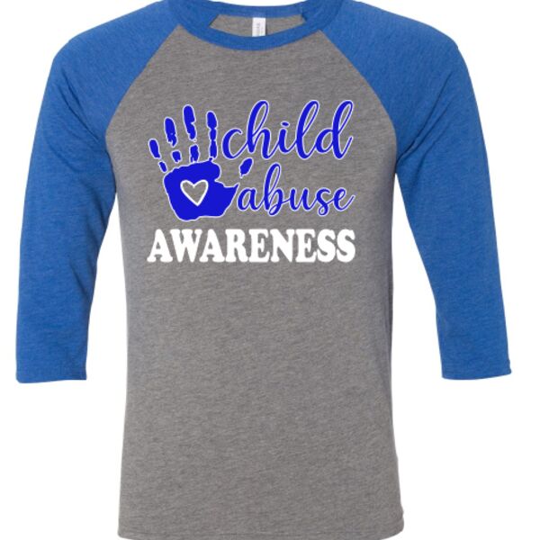 Child Abuse Awareness Raglan  Thumbnail