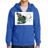 Tall Essential Fleece Full Zip Hooded Sweatshirt Thumbnail