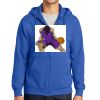 Tall Essential Fleece Full Zip Hooded Sweatshirt Thumbnail