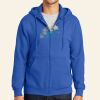 Tall Essential Fleece Full Zip Hooded Sweatshirt Thumbnail