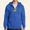 Tall Essential Fleece Full Zip Hooded Sweatshirt Thumbnail