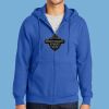 Tall Essential Fleece Full Zip Hooded Sweatshirt Thumbnail