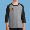 Youth Core Blend 3/4 Sleeve Raglan Tee Thumbnail