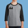 Youth Core Blend 3/4 Sleeve Raglan Tee Thumbnail