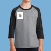 Youth Core Blend 3/4 Sleeve Raglan Tee Thumbnail