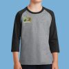 Youth Core Blend 3/4 Sleeve Raglan Tee Thumbnail