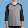 Youth Core Blend 3/4 Sleeve Raglan Tee Thumbnail